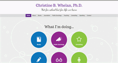 Desktop Screenshot of christinewhelan.com