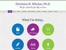 Tablet Screenshot of christinewhelan.com